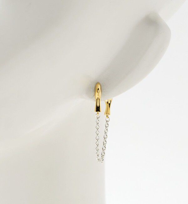 BEAUTY&YOUTH UNITED ARROWS「【別注】＜LAPUIS＞Nuance chain ピアス」|ピアス|