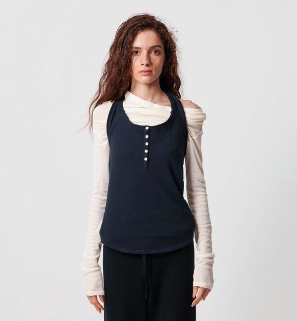 ATTISESSION「＜ATTISESSION＞ウラケ ホルターネック トップス」|Tシャツ・カットソー|