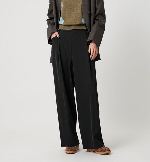 BEAUTY&YOUTH UNITED ARROWS「ポリエステルブレンド ツイルバックゴムパンツ」|スラックス|