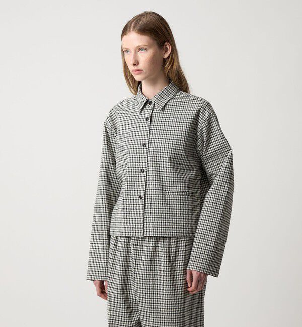 STEVEN ALAN「＜Steven Alan＞ハウンドトゥース シャツ」|シャツ・ブラウス|