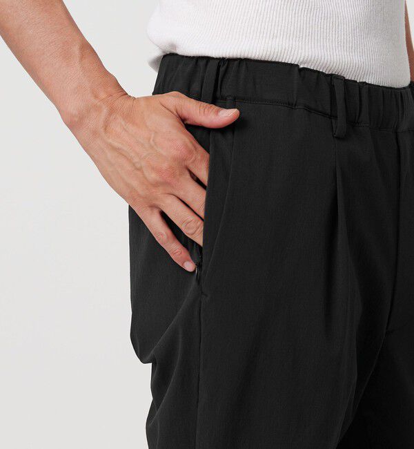 BEAUTY&YOUTH UNITED ARROWS「360&deg;MASTER 1プリーツ テーパード イージーパンツ -セットアップ対応 ストレッチ ウォッシャブル マルチ機」|チノ|