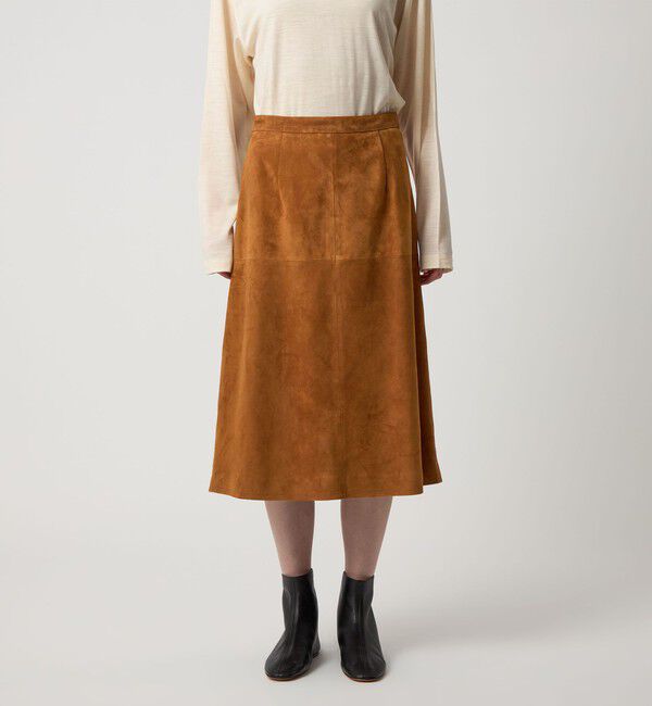 STEVEN ALAN「＜Steven Alan＞スエード ミドル スカート」|スカート|