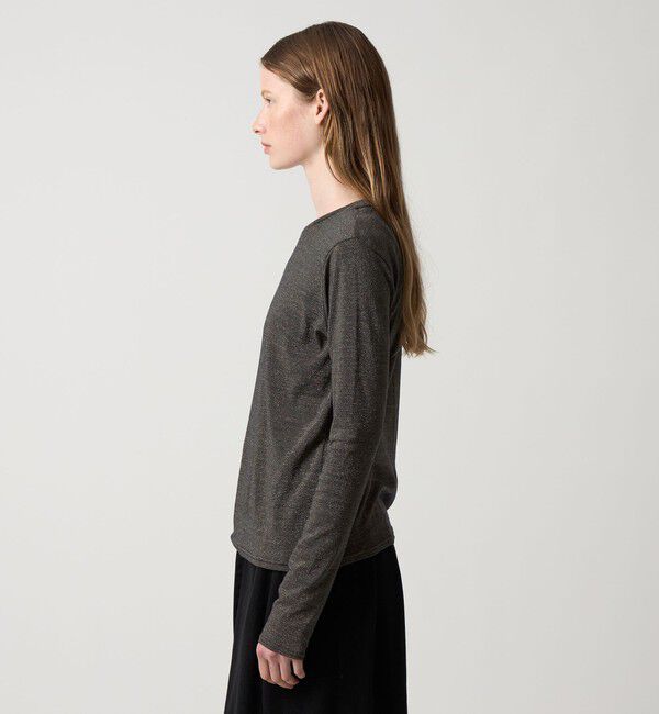 STEVEN ALAN「＜Steven Alan＞ラメ ジャージー ロングスリーブ プルオーバー」|Tシャツ・カットソー|
