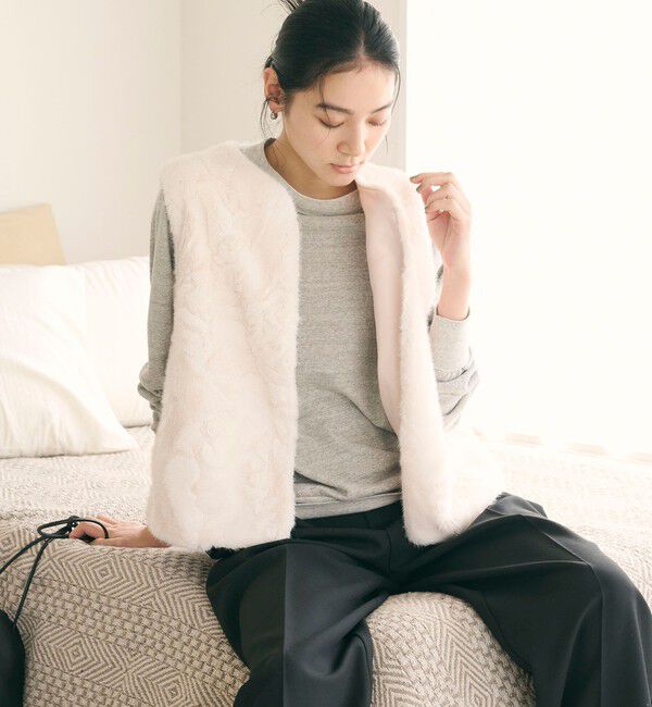 BEAUTY&YOUTH UNITED ARROWS「フェイクファー ベスト」|ベスト・ジレ|