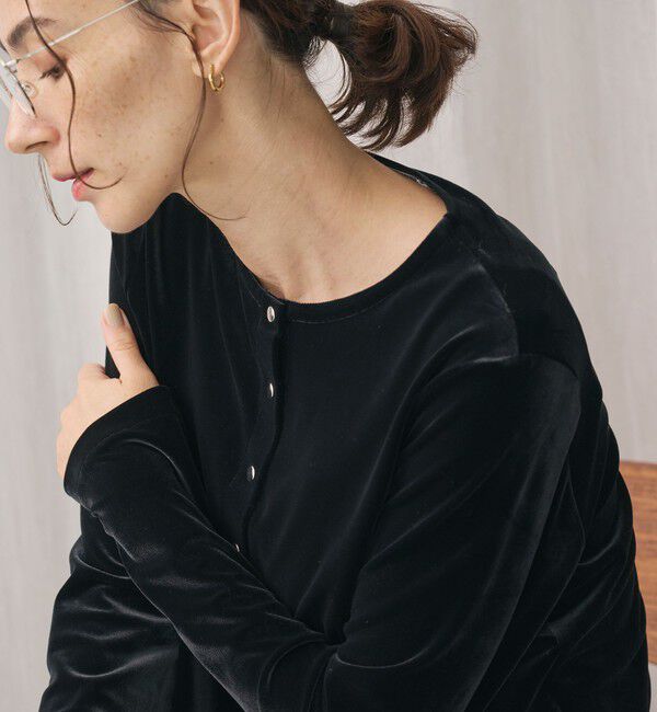 BEAUTY&YOUTH UNITED ARROWS「ベロアコンパクト カーディガン」|カーディガン|