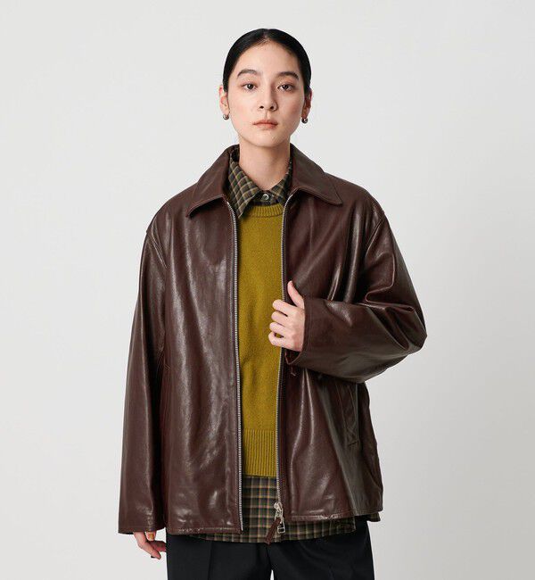 BEAUTY&YOUTH UNITED ARROWS「シープレザー フロントジップ ジャケット」|その他|