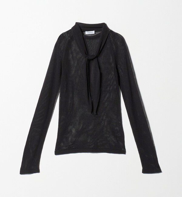 ATTISESSION「＜ATTISESSION＞メッシュ タイ ニット トップス」|ニット・セーター|