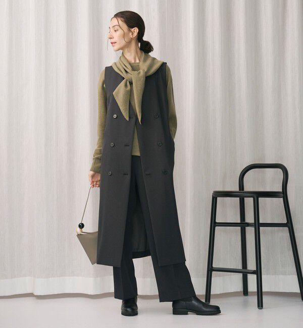 BEAUTY&YOUTH UNITED ARROWS「ポリエステルブレンド バックゴムストレートパンツ」|スラックス|