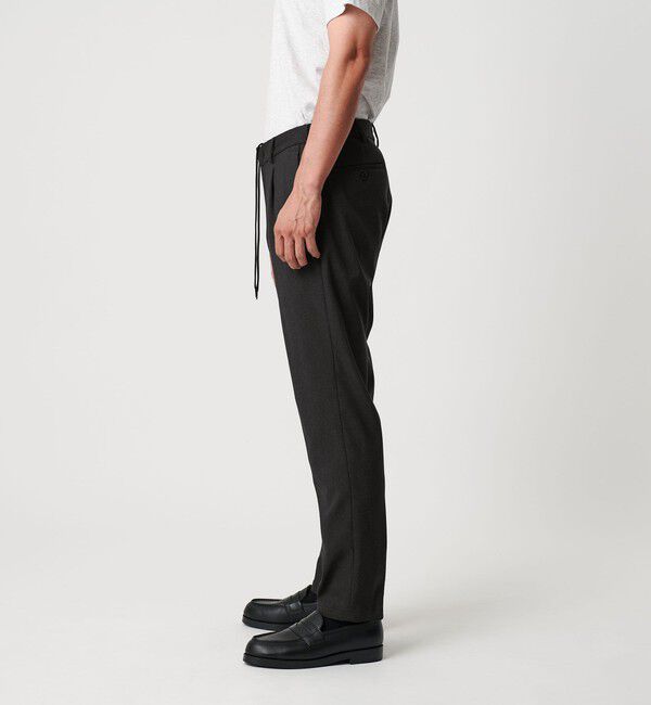BEAUTY&YOUTH UNITED ARROWS「リサイクル ポリエステル 1プリーツ テーパード パンツ NO.3 セットアップ対応 ウォッシャブル」|チノ|