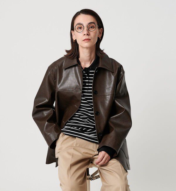 BEAUTY&YOUTH UNITED ARROWS「＜MOONSUN＞ボーダー ロングスリーブポロシャツ」|ポロシャツ|