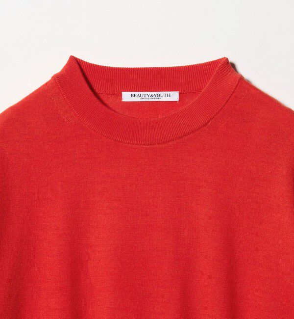 BEAUTY&YOUTH UNITED ARROWS「ウールポリエステル ハイゲージクルーネックニット ウォッシャブル」|ニット・セーター|