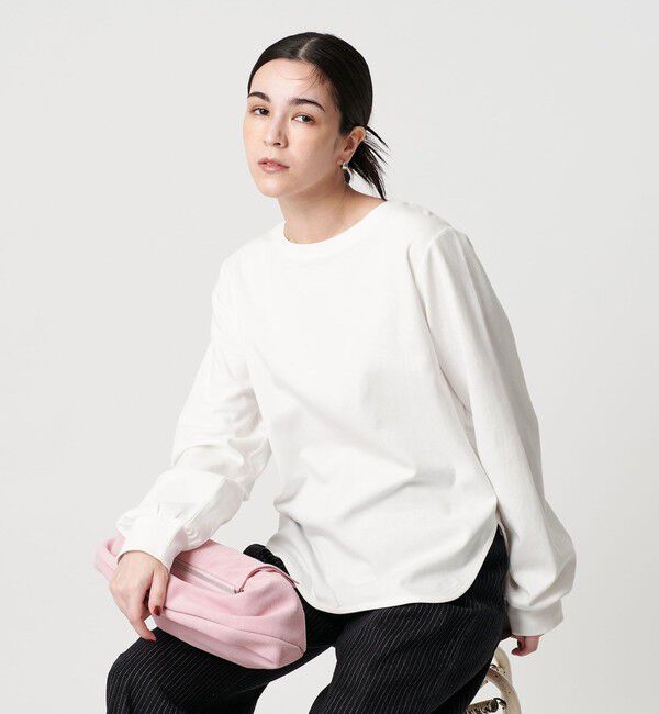 BEAUTY&YOUTH UNITED ARROWS「ポンチ ラウンドヘム カットソー」|Tシャツ・カットソー|