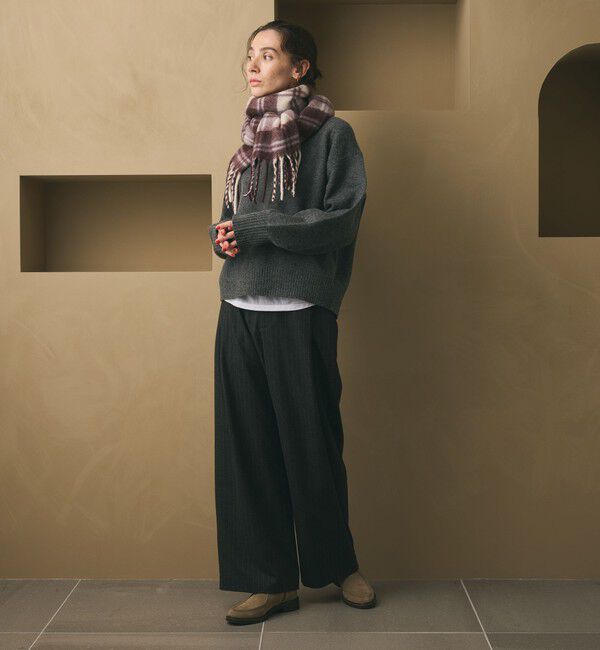 BEAUTY&YOUTH UNITED ARROWS「ウールカシミヤ アクア クルーネックニット」|ニット・セーター|