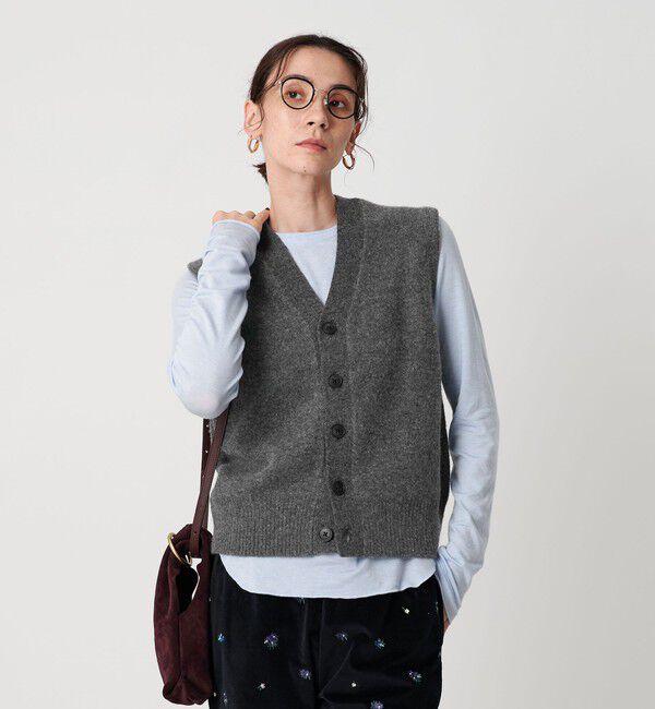 BEAUTY&YOUTH UNITED ARROWS「ウールカシミヤブレンド アクア ニットベスト」|ベスト・ジレ|