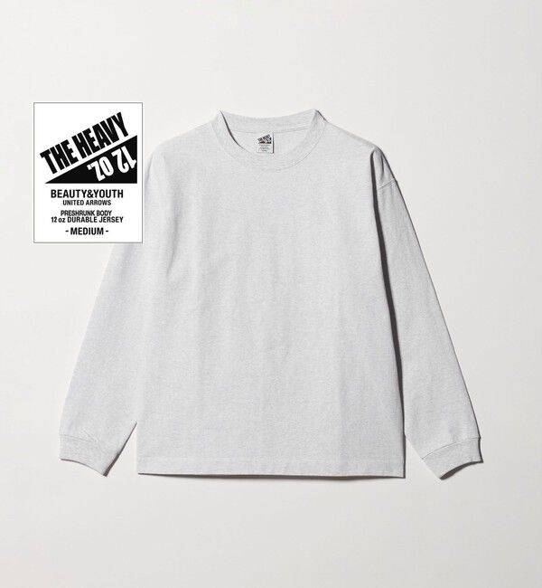 BEAUTY&YOUTH UNITED ARROWS「12oz ヘビーウェイト クルーネック カットソー」|Tシャツ・カットソー|LT.GRAY