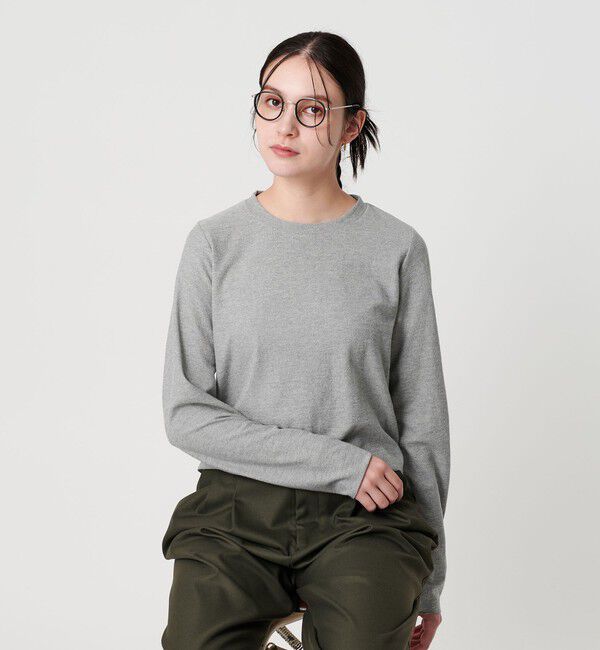 BEAUTY&YOUTH UNITED ARROWS「コットンポリエステル ラメロングスリーブカットソー」|Tシャツ・カットソー|