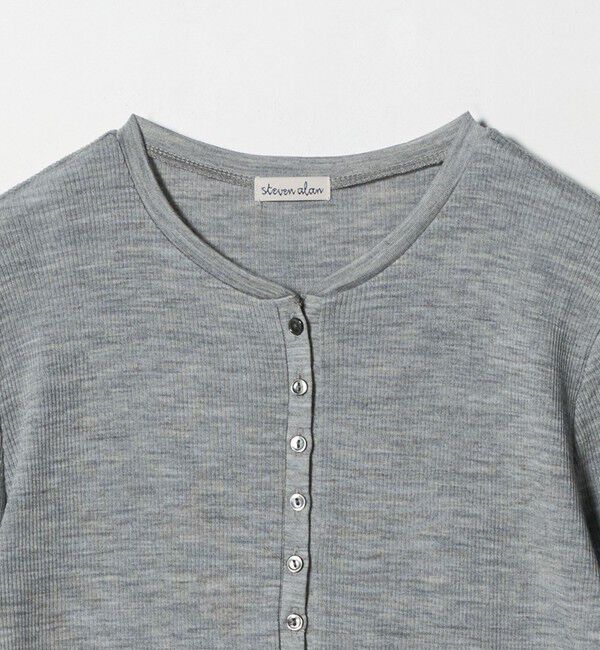 STEVEN ALAN「＜Steven Alan＞ウール リブ ヘンリーネック プルオーバー」|Tシャツ・カットソー|