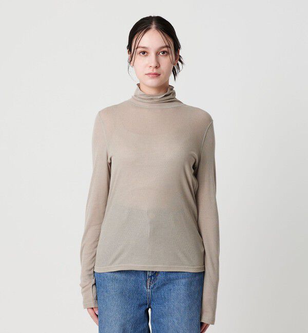 BEAUTY&YOUTH UNITED ARROWS「セルロースブレンドテレコ タートルネックカットソー」|Tシャツ・カットソー|