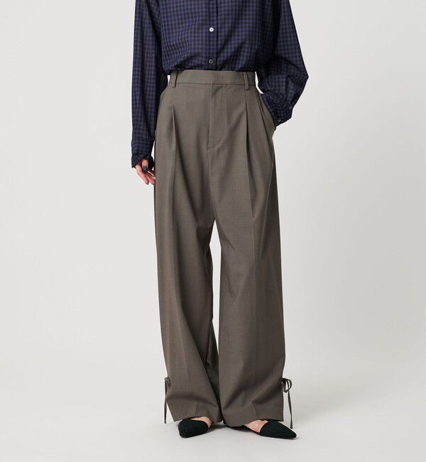 BEAUTY&YOUTH UNITED ARROWS「 へムリボン パンツ ウォッシャブル」|スラックス|