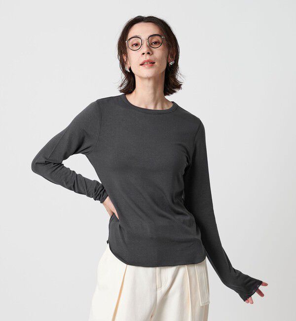 BEAUTY&YOUTH UNITED ARROWS「セルロースウールブレンド クルーネックカットソー」|Tシャツ・カットソー|