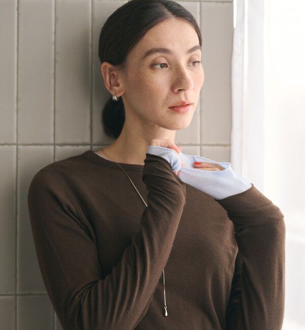 BEAUTY&YOUTH UNITED ARROWS「セルロースウールブレンド クルーネックカットソー」|Tシャツ・カットソー|