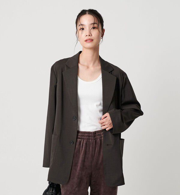 BEAUTY&YOUTH UNITED ARROWS「2ボタンシングルジャケット ウォッシャブル 吸水速乾 UVカット」|テーラードジャケット|