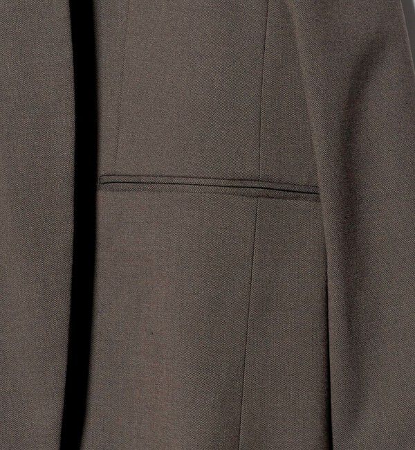 BEAUTY&YOUTH UNITED ARROWS「ポリエステルレーヨン ノーカラー1ボタンジャケット」|ノーカラージャケット|