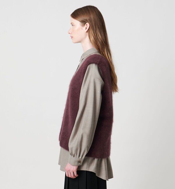 STEVEN ALAN「＜Steven Alan＞オーストラリアンウール ミックス ニットベスト」|ベスト・ジレ|