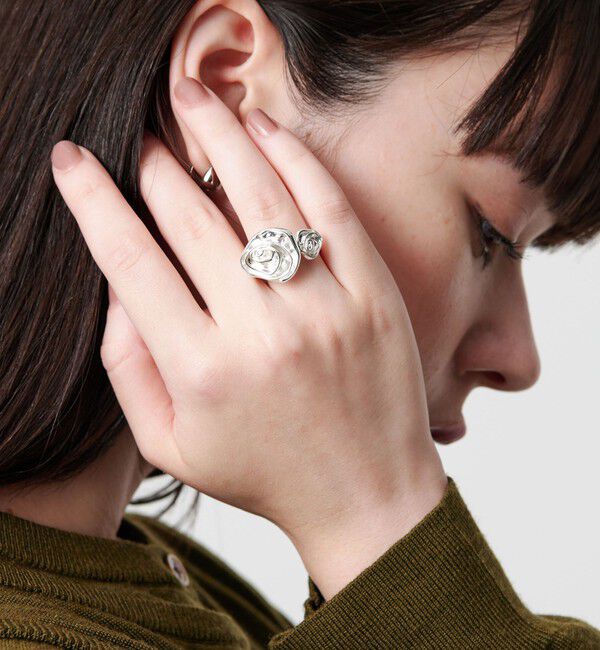 BEAUTY&YOUTH UNITED ARROWS「＜Soierie＞Rose 2WAY カフリング」|リング|SILVER