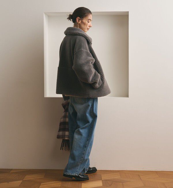 BEAUTY&YOUTH UNITED ARROWS「【WEB限定】ボア&times;フェイクムートン ループボタンジャケット 2WAY」|その他|