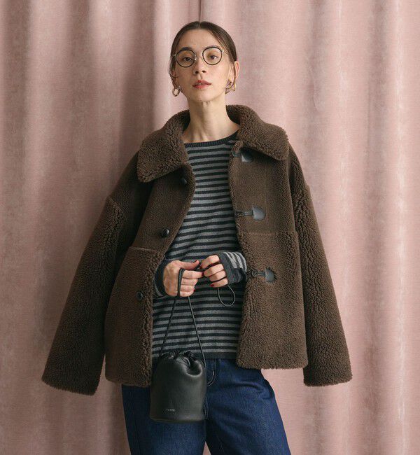 BEAUTY&YOUTH UNITED ARROWS「【WEB限定】ボア&times;フェイクムートン ループボタンジャケット 2WAY」|その他|