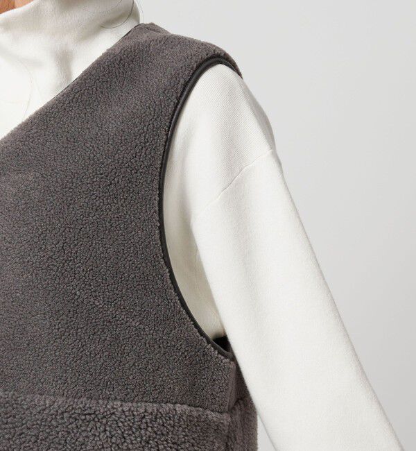 BEAUTY&YOUTH UNITED ARROWS「【WEB限定】ボア&times;フェイクムートン リバーシブルベスト」|ダウンベスト・ベスト|