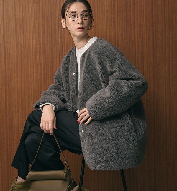 BEAUTY&YOUTH UNITED ARROWS「【WEB限定】ボア&times;フェイクムートン リバーシブルジャケット 」|その他|