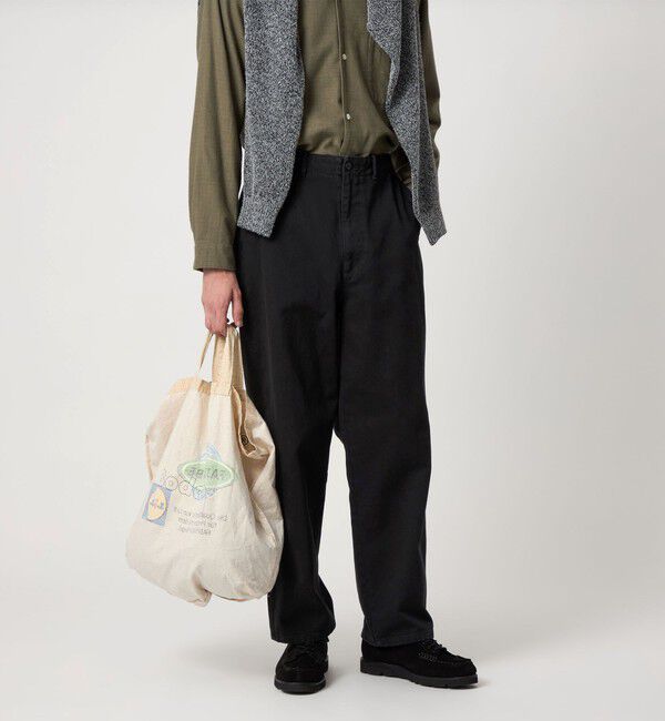 STEVEN ALAN「＜Steven Alan＞ ツイル ガーメントダイ アーミー ノープリーツ トラウザーズ」|チノ|