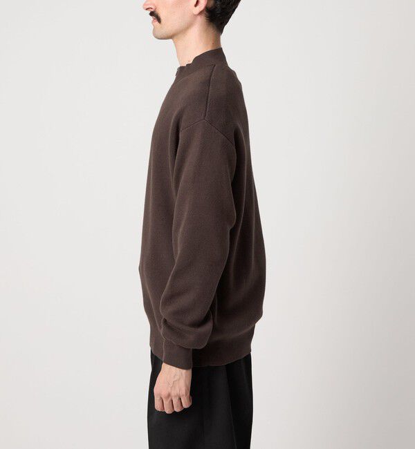 STEVEN ALAN「＜Steven Alan＞ CTN/CA ハーフ ジップ スタンドネック ニット」|ニット・セーター|