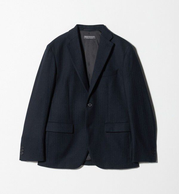 BEAUTY&YOUTH UNITED ARROWS「ストレッチ サキソニー 2B ジャケット セットアップ対応」|テーラードジャケット|