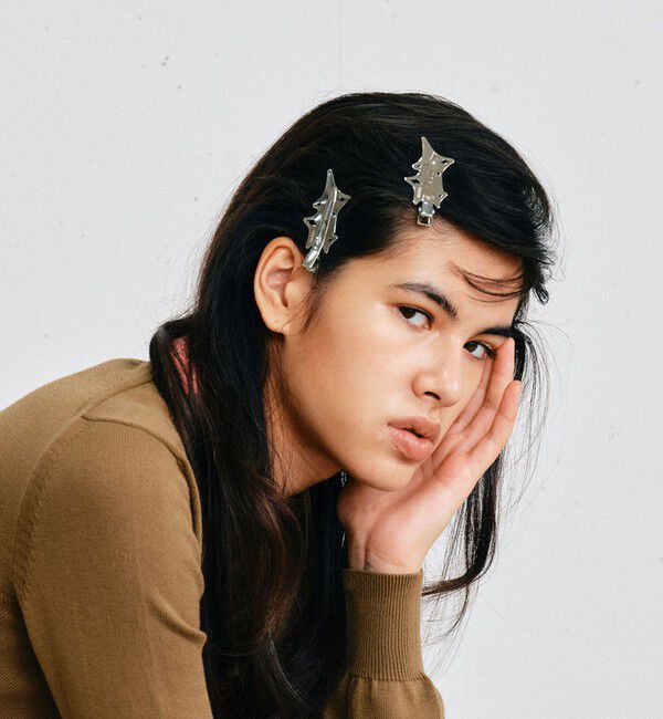 BEAUTY&YOUTH UNITED ARROWS「＜heyep＞Melted Metal フラット クリップ/2P」|ヘアバンド|