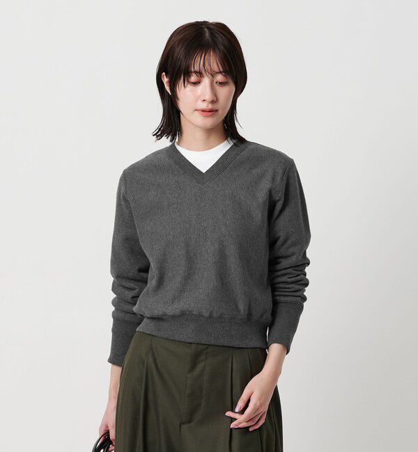 BEAUTY&YOUTH UNITED ARROWS「Vネックコンパクト スウェットプルオーバー」|スウェット・ジャージ|
