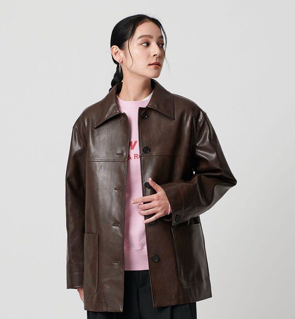 BEAUTY&YOUTH UNITED ARROWS「レザーライク カバーオール ジャケット」|その他|