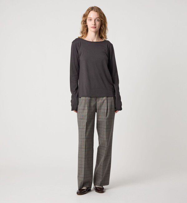 STEVEN ALAN「＜Steven Alan＞コットン カシミヤ カットオフ プルオーバー」|Tシャツ・カットソー|