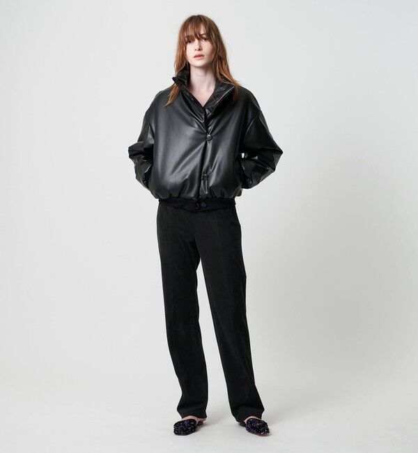 ATTISESSION「＜ATTISESSION＞スエードライク ストレート パンツ」|チノ|