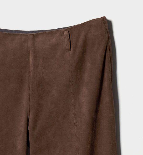 ATTISESSION「＜ATTISESSION＞スエードライク ストレート パンツ」|チノ|