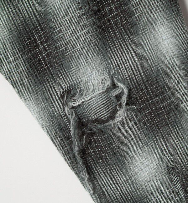 MONKEY TIME「ディストレスト ネル チェック シャツ」|シャツ・ブラウス|