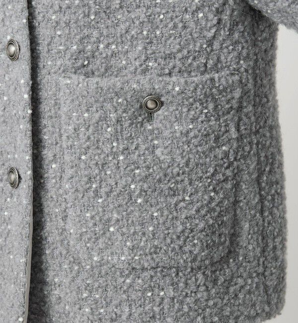 BEAUTY&YOUTH UNITED ARROWS「ドットジャガード ノーカラージャケット」|ノーカラージャケット|