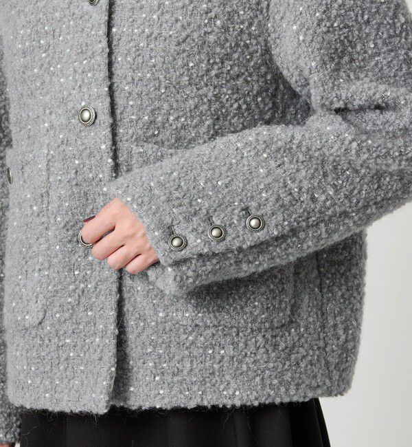 BEAUTY&YOUTH UNITED ARROWS「ドットジャガード ノーカラージャケット」|ノーカラージャケット|