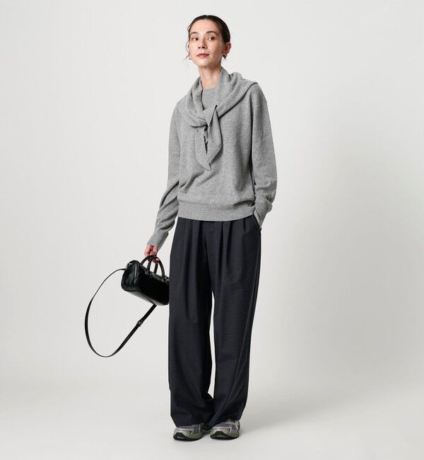 BEAUTY&YOUTH UNITED ARROWS「ウールカシミヤ クルーネックニット＆ストール ウォッシャブル」|ニット・セーター|