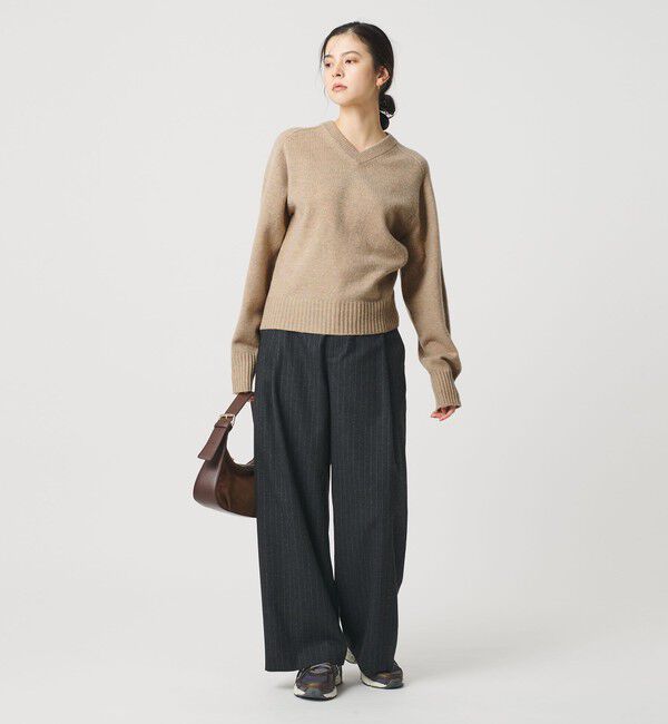 BEAUTY&YOUTH UNITED ARROWS「ウールナイロンブレンド Vネックニットプルオーバー」|ニット・セーター|