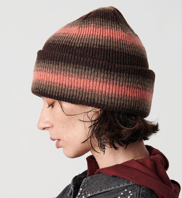BEAUTY&YOUTH UNITED ARROWS「＜RACAL＞リバーシブル オンブレボーダー ニットキャップ」|ニット帽|