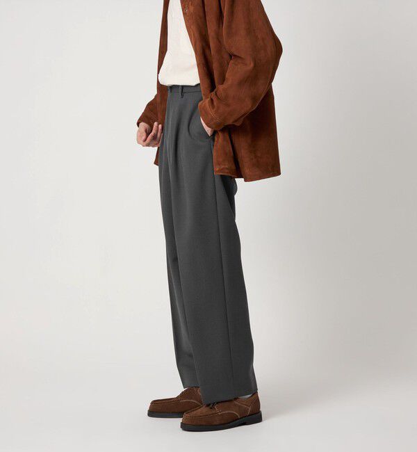 STEVEN ALAN「＜Steven Alan＞ ヴィンテージツイル インツープリーツ ドレス トラウザーズ」|スラックス|