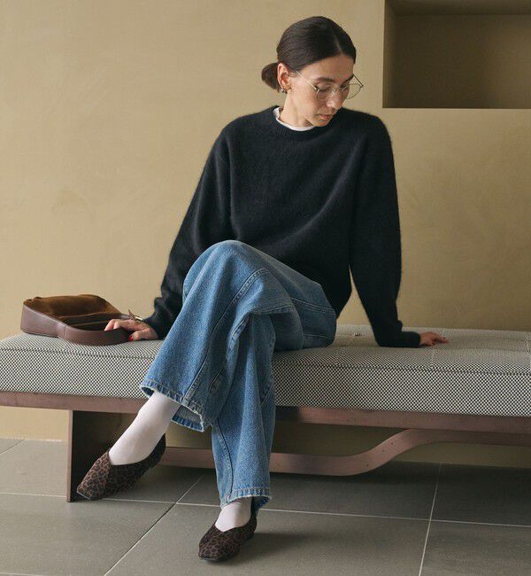 BEAUTY&YOUTH UNITED ARROWS「フォックスカシミヤブレンド クルーネックニットプルオーバー」|ニット・セーター|